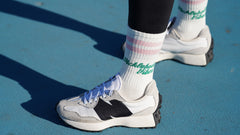 Pink and Green Retro Crew Sock