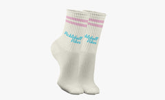 Pink and Blue Retro Crew Sock